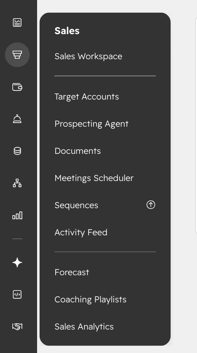 Prospecting-agent-sales-menu
