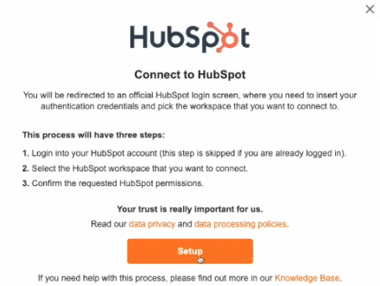 How to connect thalox to HubSpot? - visual setup