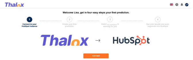 How to connect thalox to HubSpot? - visual image
