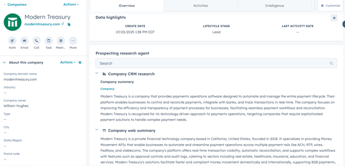 HubSpot Fall Updates Prospecting Agent