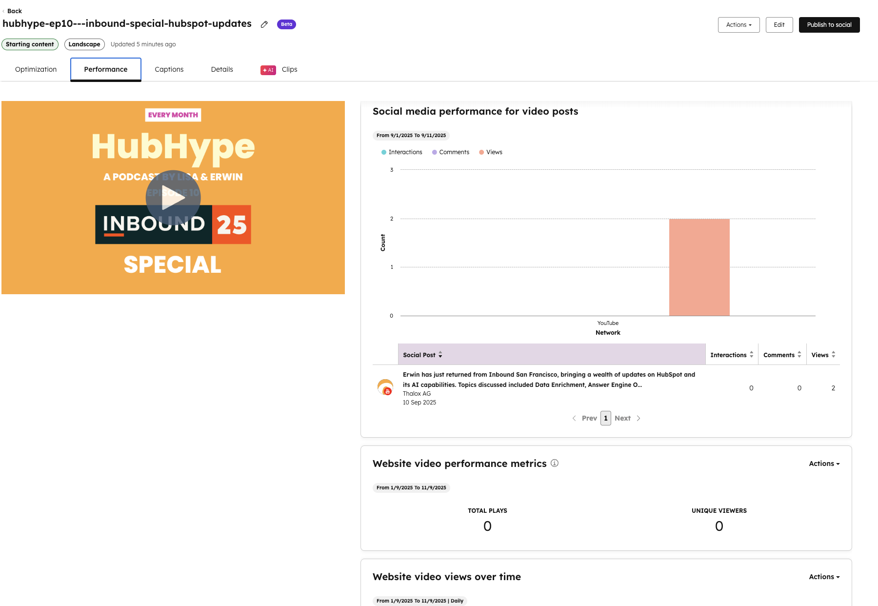 video-library-hubspot-performance